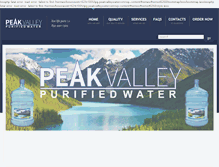 Tablet Screenshot of peakvalleywater.com